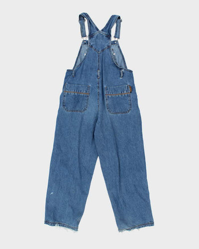 Women's Route 66 Long Cotton Denim Dungarees - M