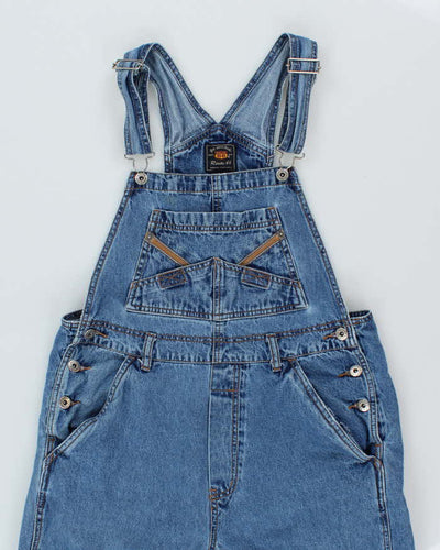 Women's Route 66 Long Cotton Denim Dungarees - M