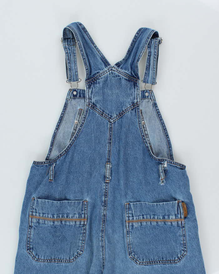 Women's Route 66 Long Cotton Denim Dungarees - M