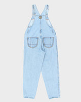 Vintage 90s Light Wash Denim Dungarees - W33 L31