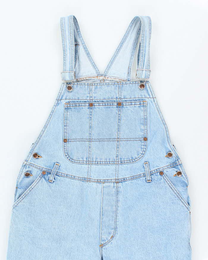 Vintage 90s Light Wash Denim Dungarees - W33 L31