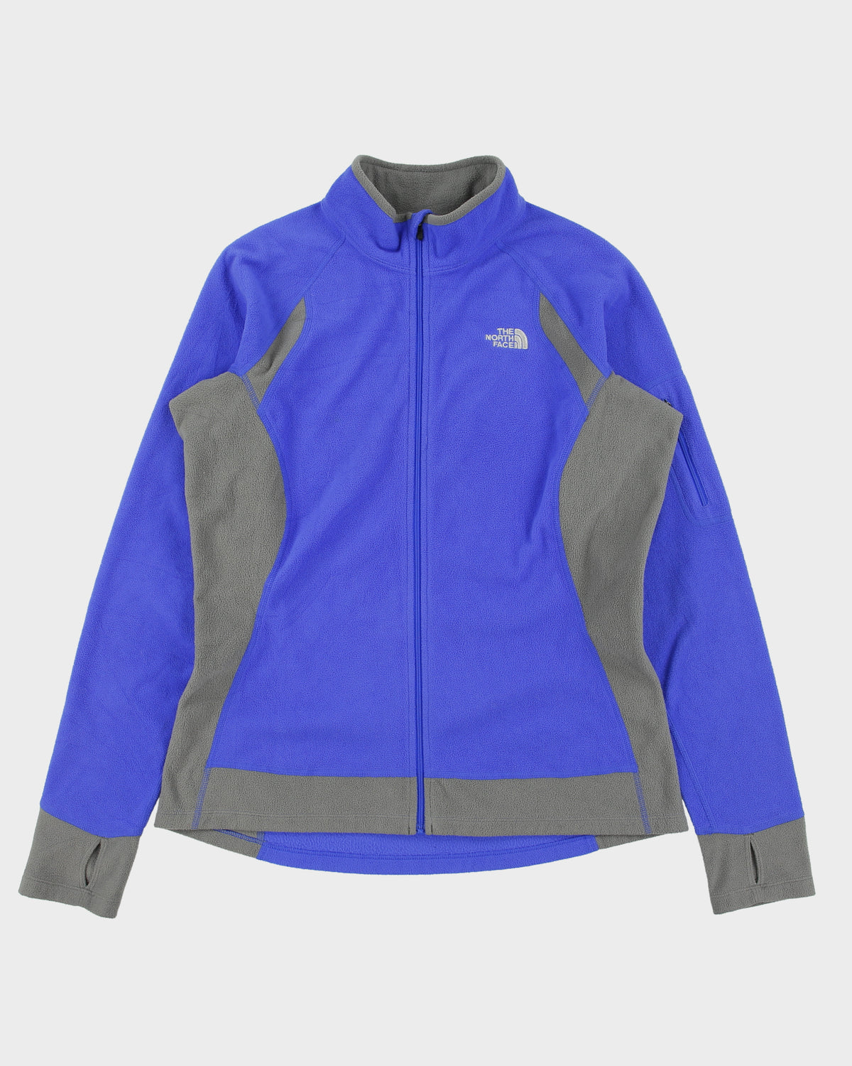 Vintage Y2K 00s The North Face Women's Two Tone Thumb Loop Full-Zip Fleece - L