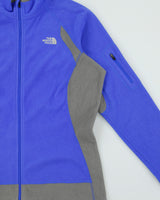Vintage Y2K 00s The North Face Women's Two Tone Thumb Loop Full-Zip Fleece - L