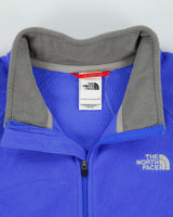 Vintage Y2K 00s The North Face Women's Two Tone Thumb Loop Full-Zip Fleece - L
