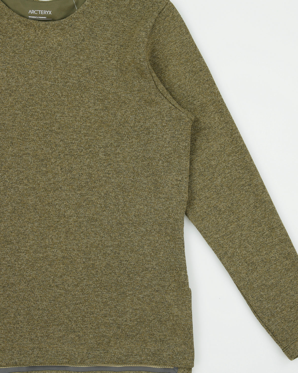 Arc'teryx 'Laina Sweater' Khaki Women's Crewneck Fleece - S