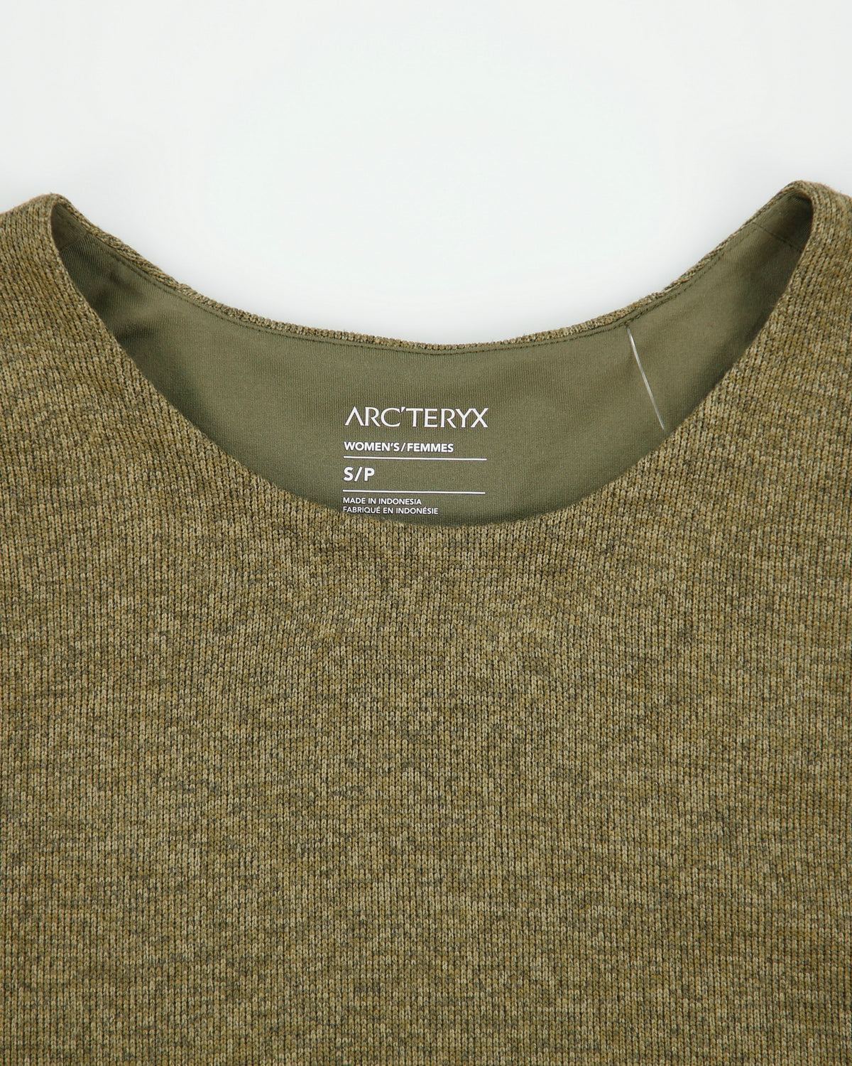 Arc'teryx 'Laina Sweater' Khaki Women's Crewneck Fleece - S