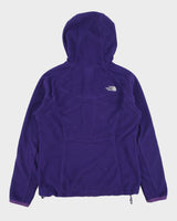 Vintage The North Face Women's Fuzzy Lined Full-Zip Hooded Fleece Jacket - M