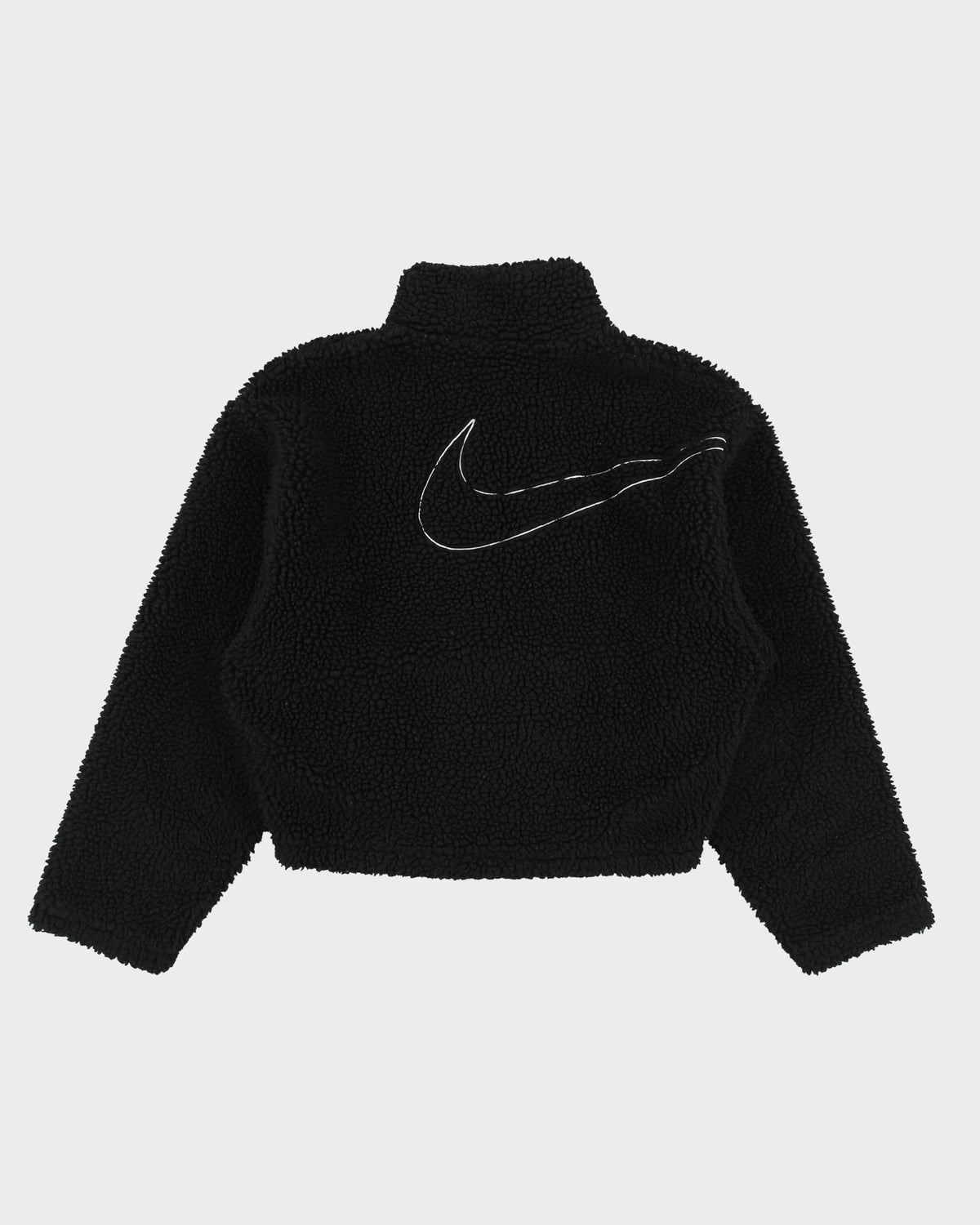 Nike Sportswear Women's Cropped Swoosh Sherpa Fleece Jacket - S