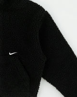 Nike Sportswear Women's Cropped Swoosh Sherpa Fleece Jacket - S