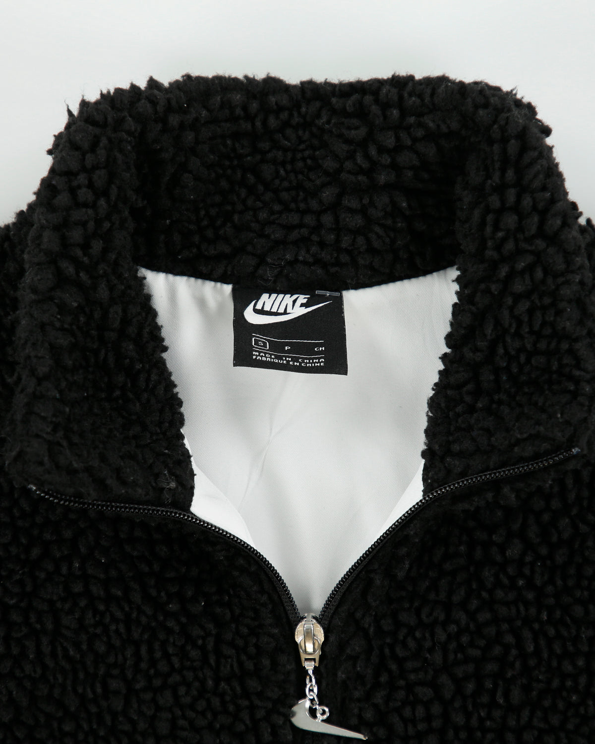 Nike Sportswear Women's Cropped Swoosh Sherpa Fleece Jacket - S