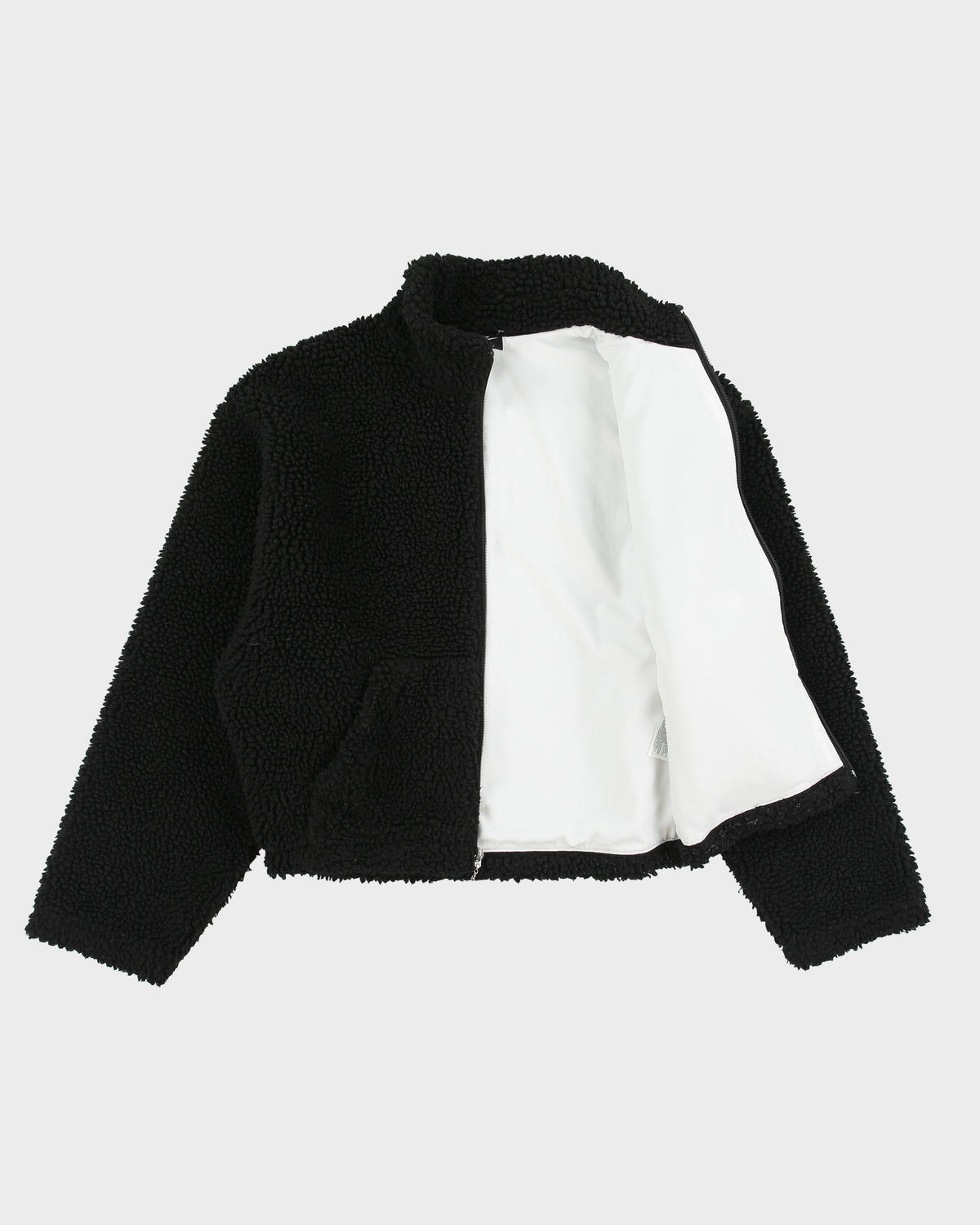 Nike Sportswear Women's Cropped Swoosh Sherpa Fleece Jacket - S