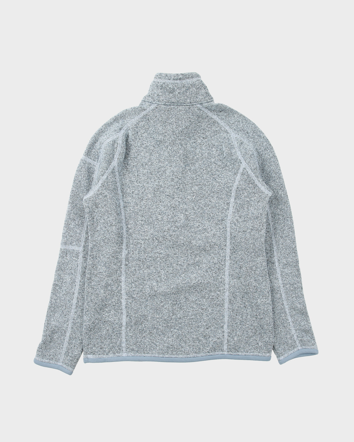 Patagonia Women's Marl Misty Blue Better Sweater Quarter-Zip Fleece - S