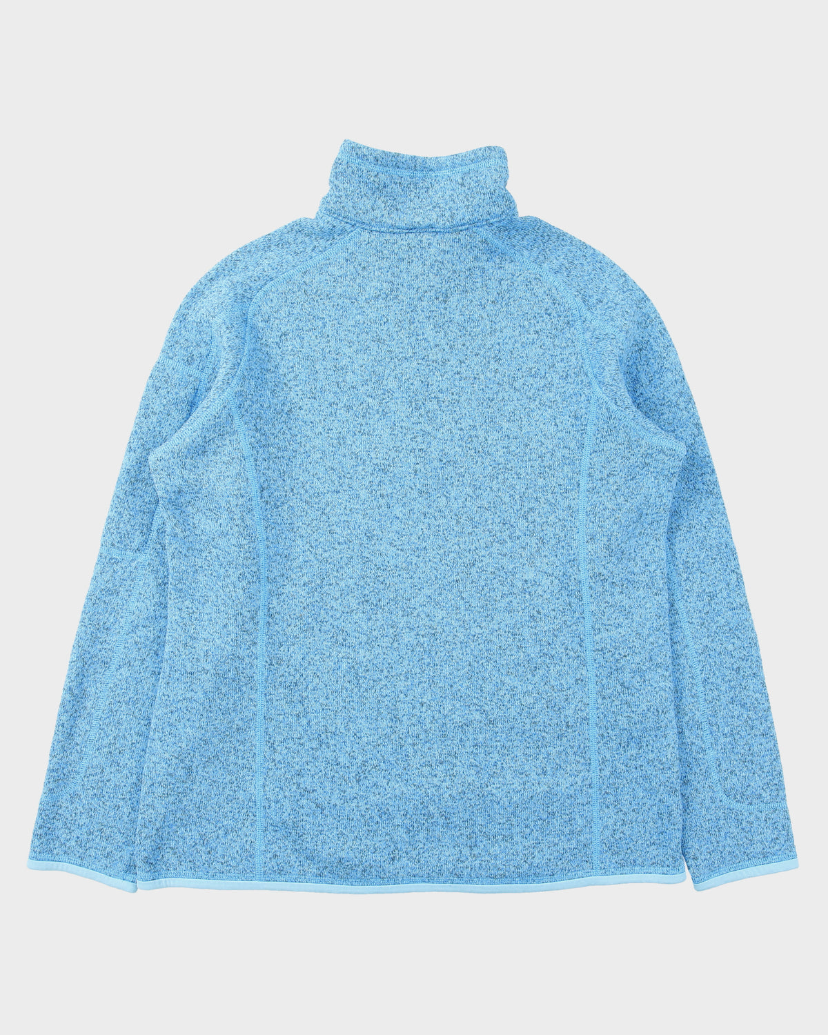 Patagonia Women's Marl Blue Better Sweater Quarter-Zip Fleece - XL