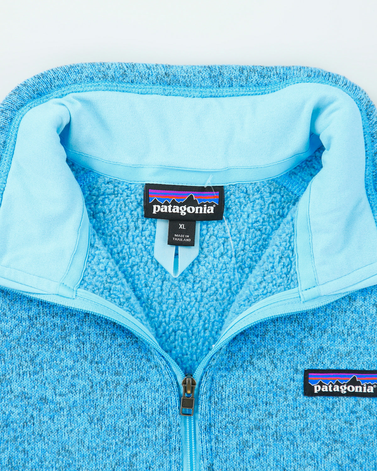 Patagonia Women's Marl Blue Better Sweater Quarter-Zip Fleece - XL