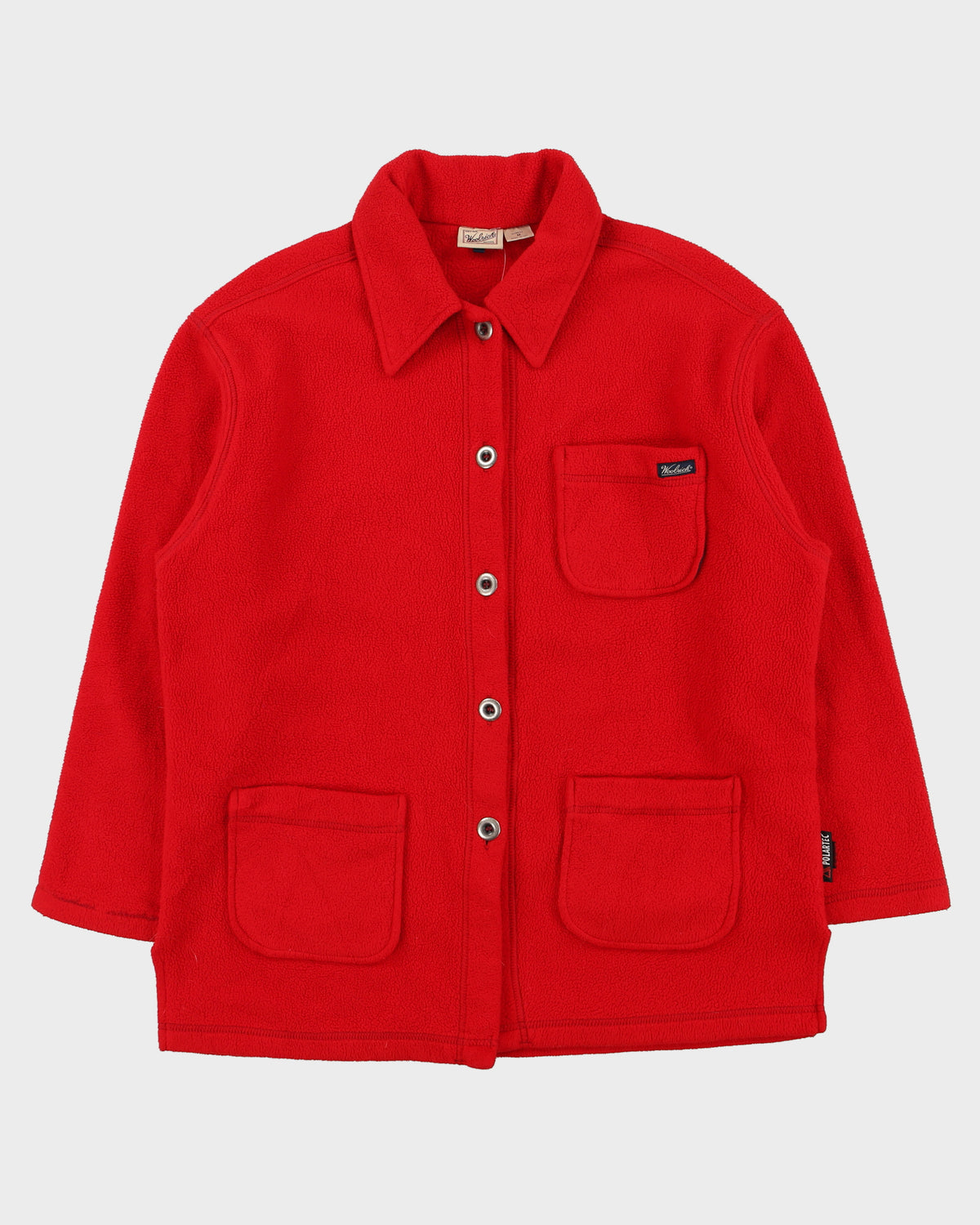 Vintage Y2K 00s Woolrich Women's Polartec Made In USA Over Shirt Fleece - M