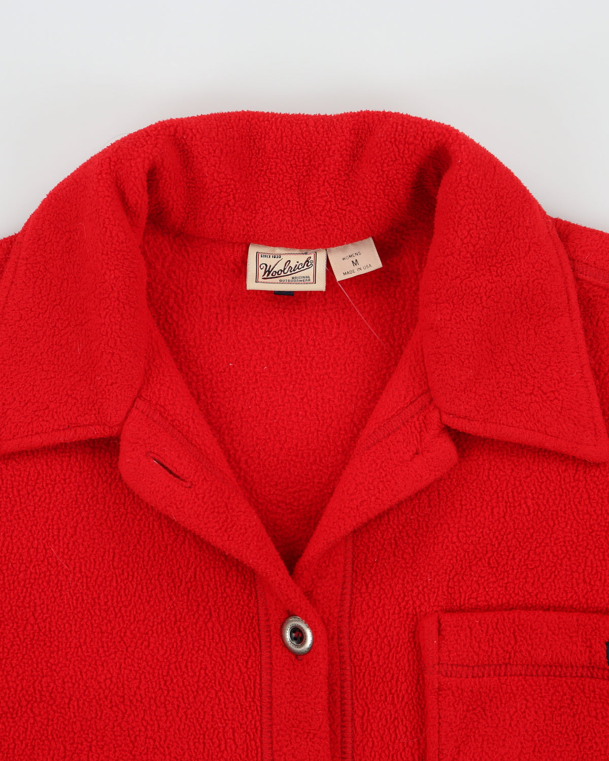 Vintage Y2K 00s Woolrich Women's Polartec Made In USA Over Shirt Fleece - M