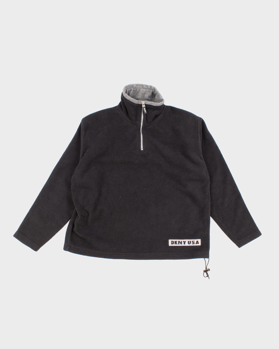 Vintage 90s DKNY Quarter Zip Fleece - L