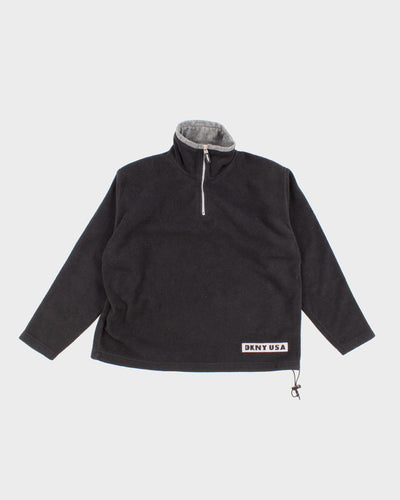 Vintage 90s DKNY Quarter Zip Fleece - L