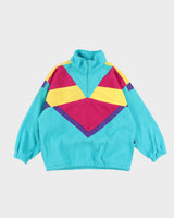 Vintage 80s Ispo Quarter Zip Fleece - L