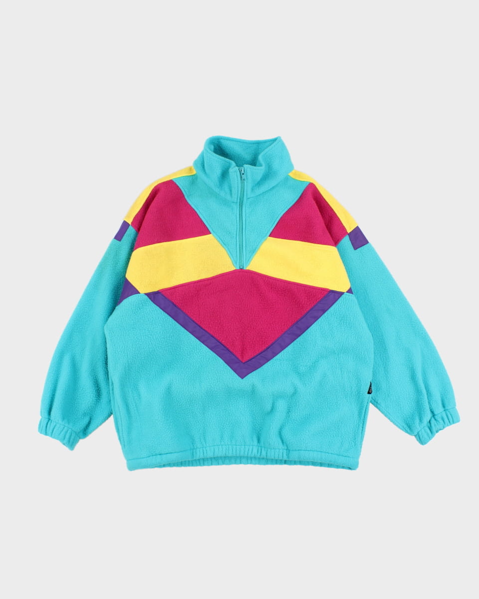 Vintage 80s Ispo Quarter Zip Fleece - L