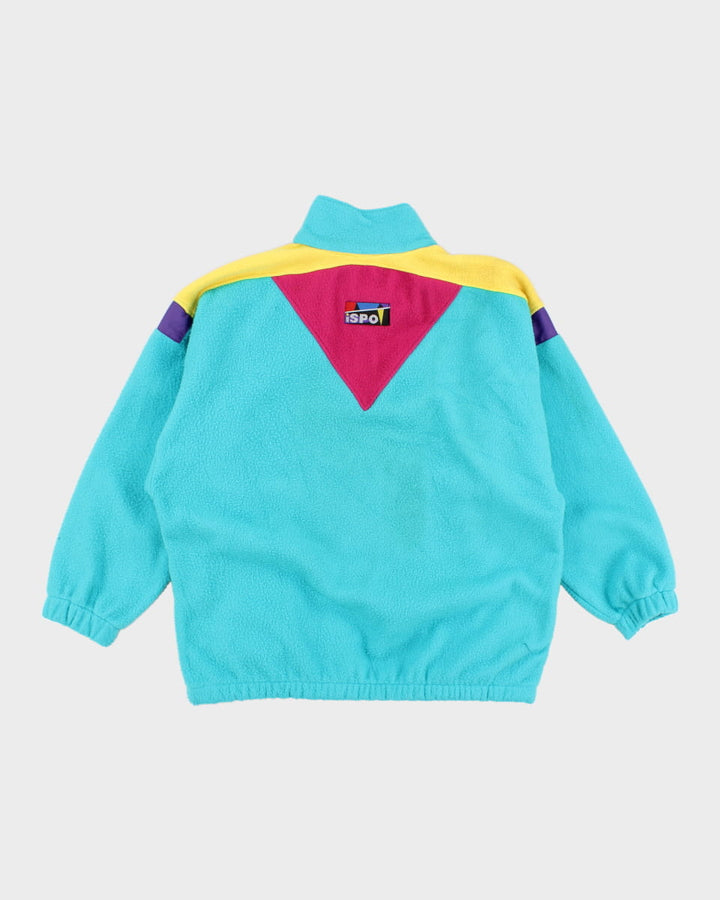 Vintage 80s Ispo Quarter Zip Fleece - L