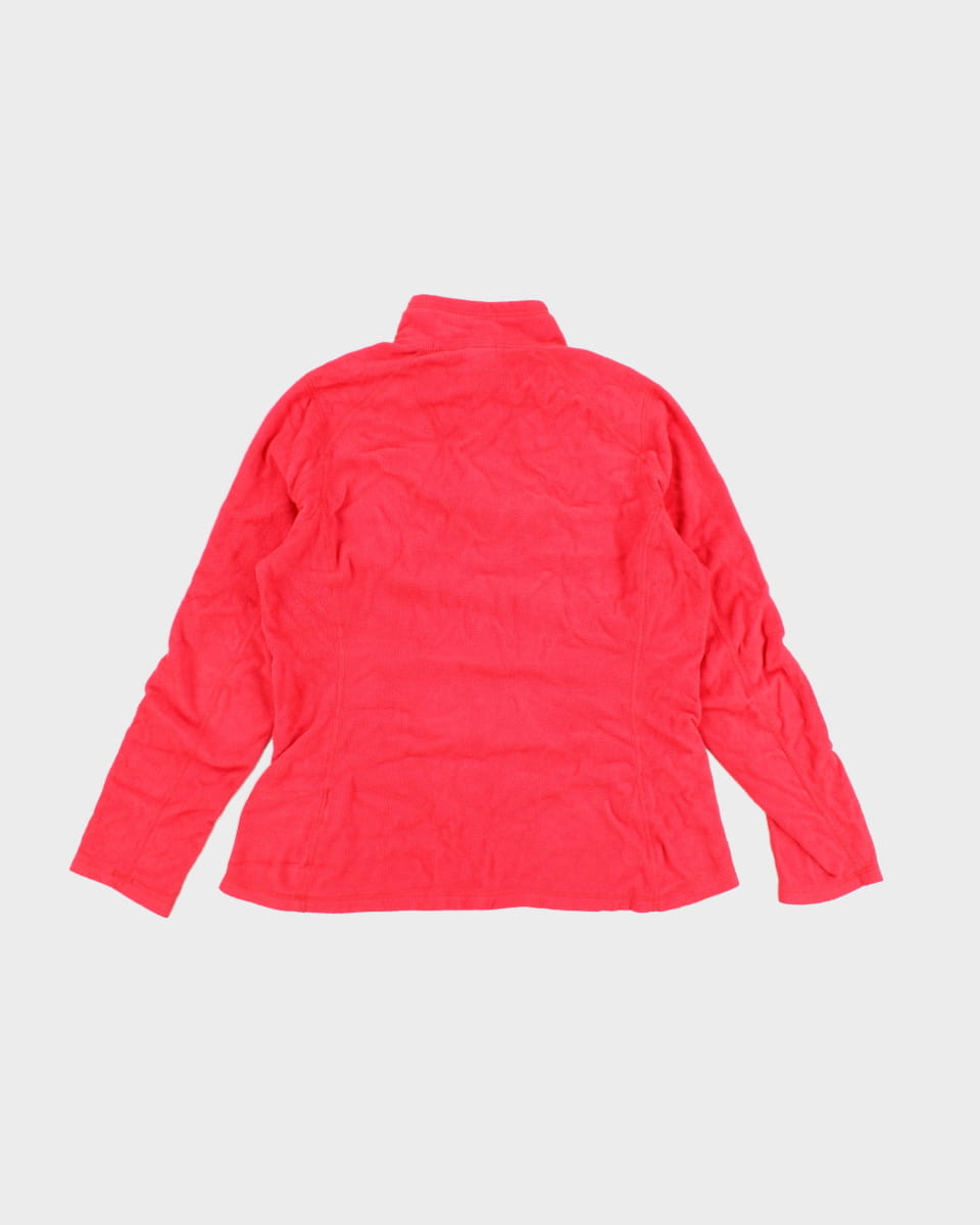 The North Face Pink Quarter Zip Fleece - M