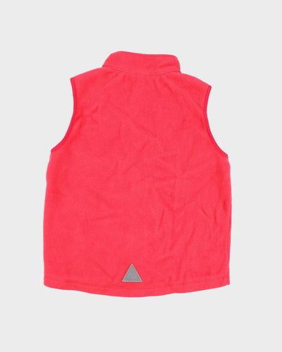 L.L. Bean Pink Fleece Vest - M