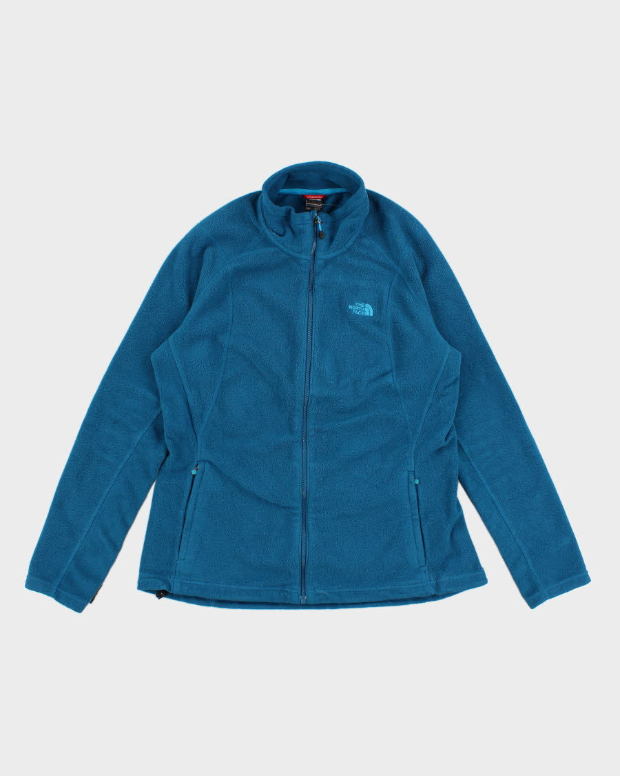 Women's Blue The North Face Zip Up Fleece - XL