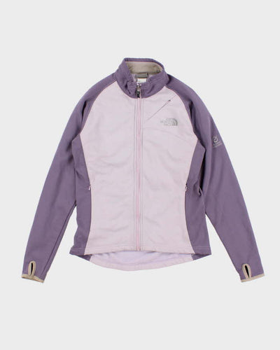 Womens Purple The North Face Zip Up Fleece -  S