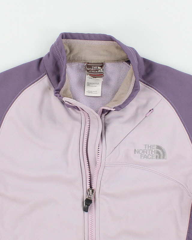 Womens Purple The North Face Zip Up Fleece -  S