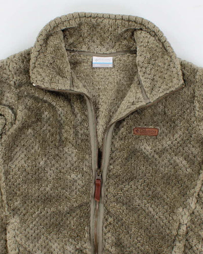 Womens Green Columbia Zip Up Fleece - M