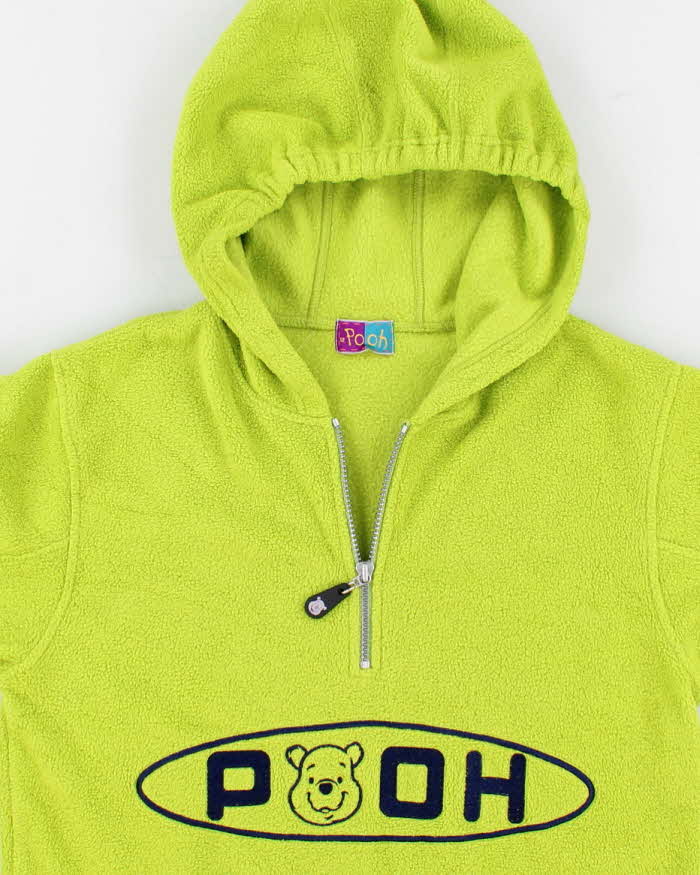 Vintage Women's Lime Green Pooh Bear Fleece - M