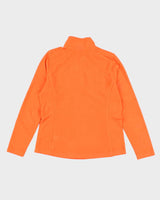 Womens Neon Orange The North Face Quarter Zip Fleece - L