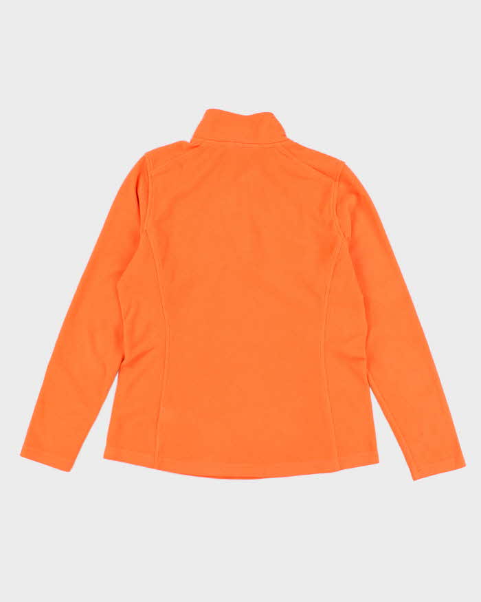 Womens Neon Orange The North Face Quarter Zip Fleece - L