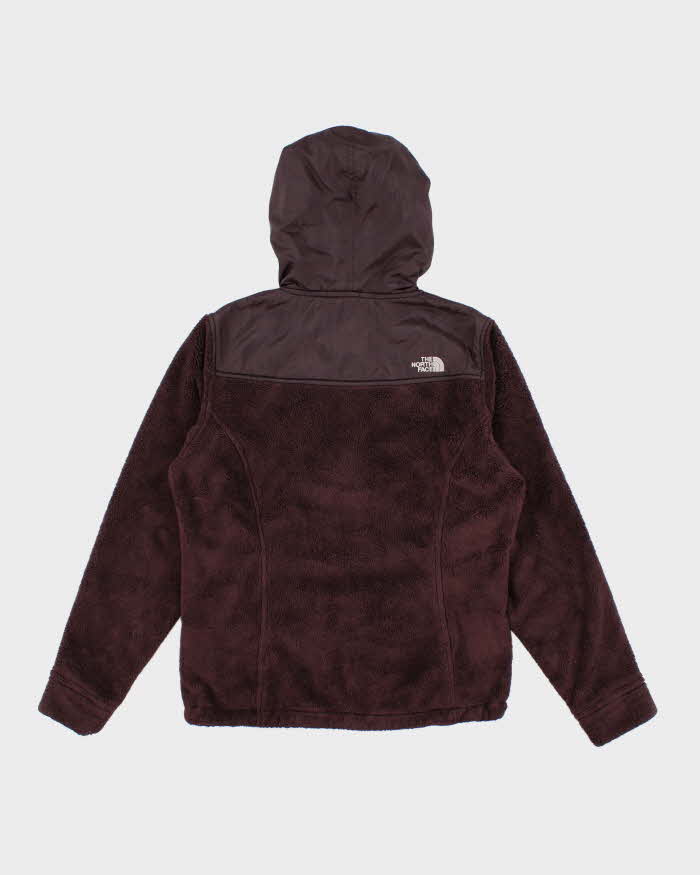 The North Face Purple Hooded Fleece - M