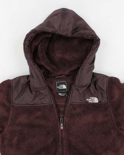 The North Face Purple Hooded Fleece - M