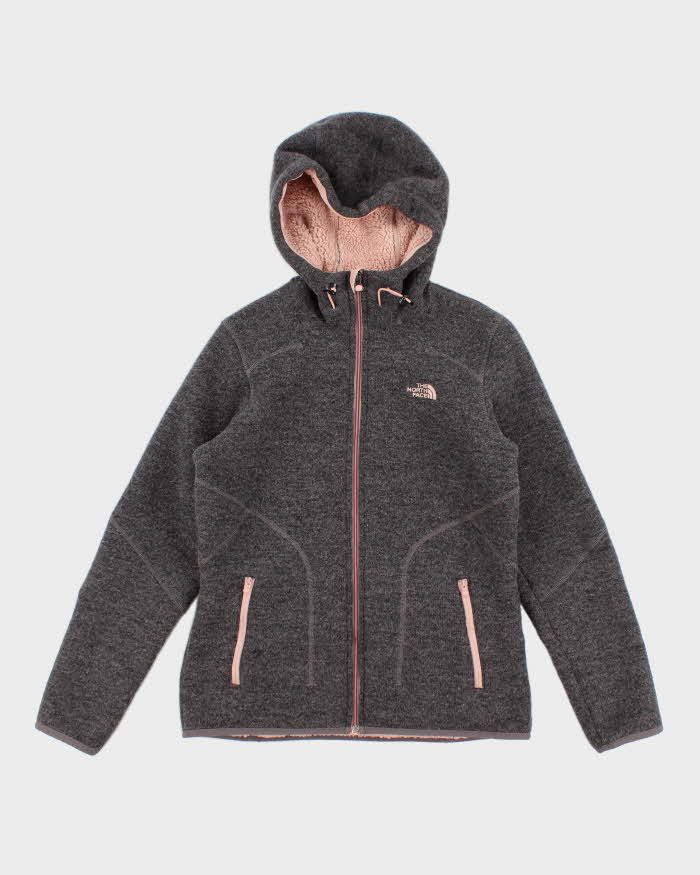 The North Face Grey/Pink Thick Fleece - M