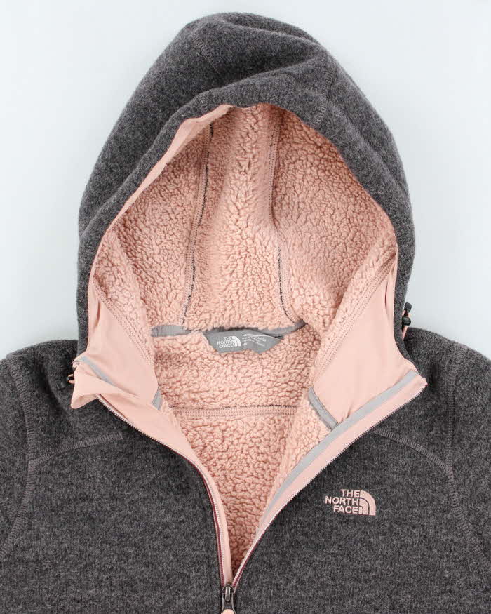 The North Face Grey/Pink Thick Fleece - M