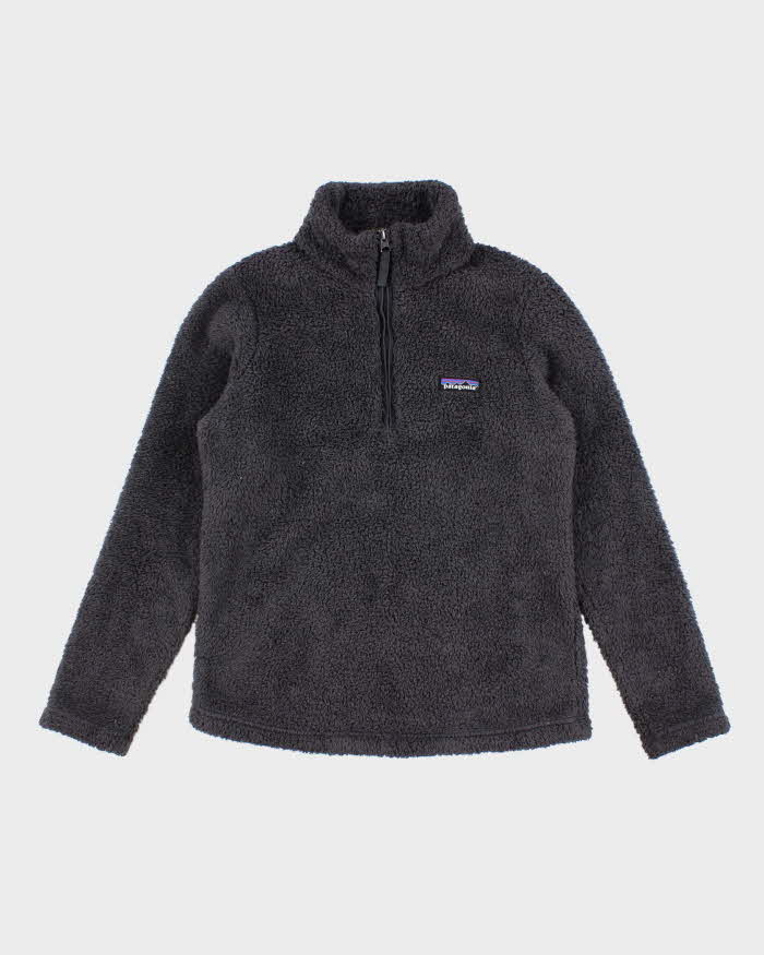 Womens Grey Patagonia Quarter Zip Fleece - XS