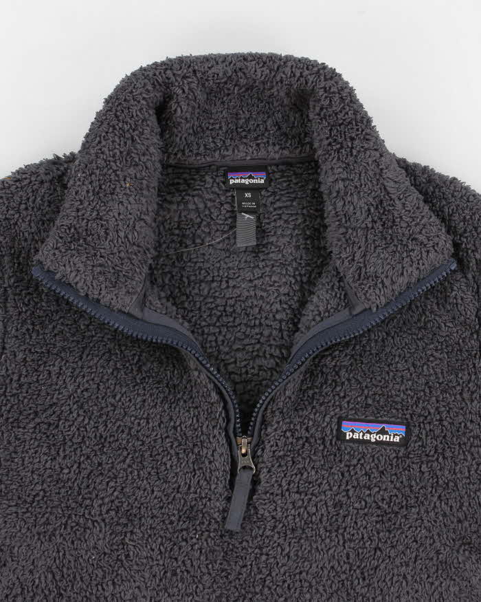 Womens Grey Patagonia Quarter Zip Fleece - XS