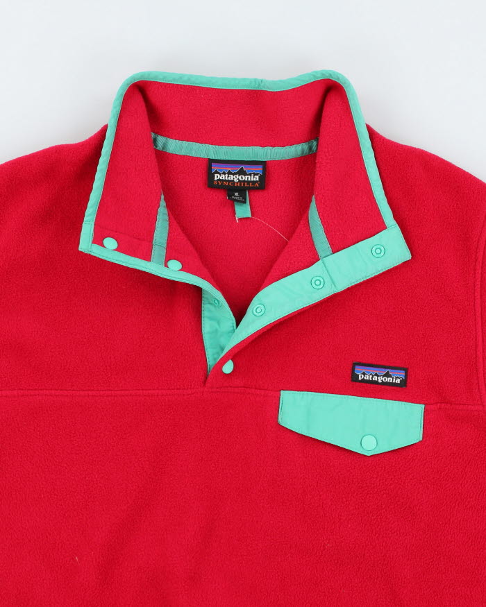 Patagonia Pink Quarter Button fleece - XL