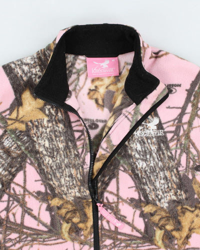 Kings River Pink Camouflage Fleece - L