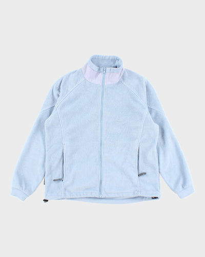 Columbia Light Blue Full-zip Fleece - L
