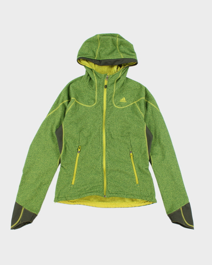 Adidas Green Hooded Lined Fleece - M