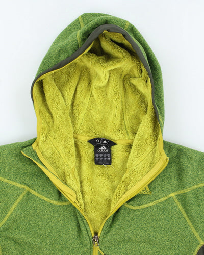 Adidas Green Hooded Lined Fleece - M