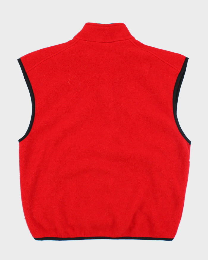 The North Face Red Sleeveless Fleece - M