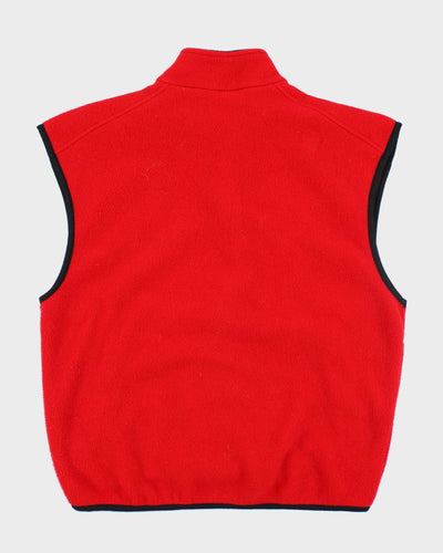 The North Face Red Sleeveless Fleece - M