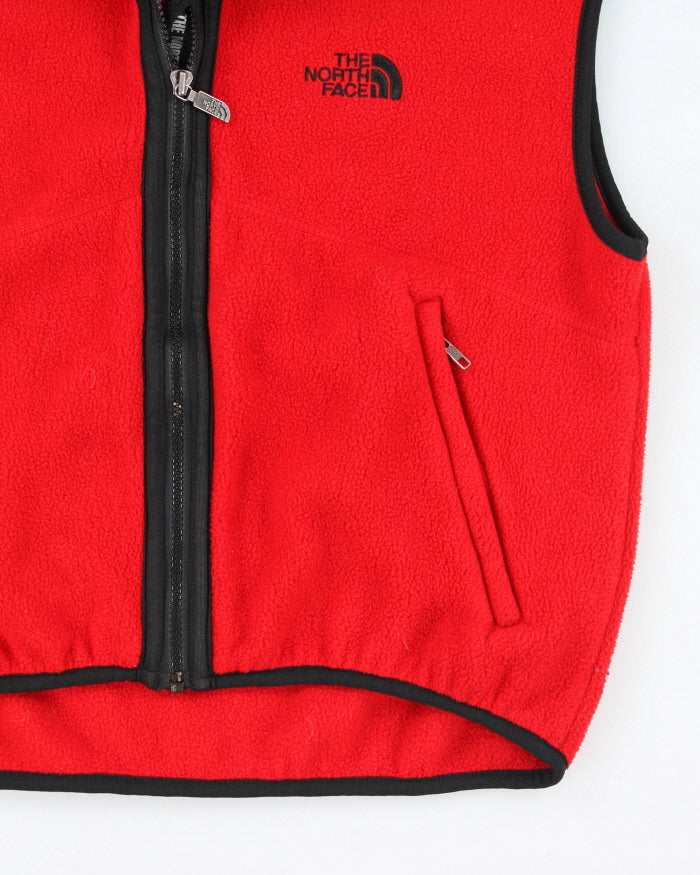 The North Face Red Sleeveless Fleece - M