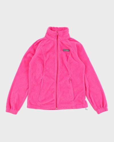 Columbia Pink Full-Zip Fleece - S