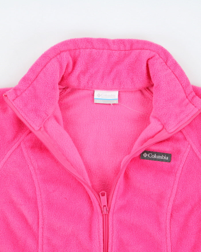 Columbia Pink Full-Zip Fleece - S